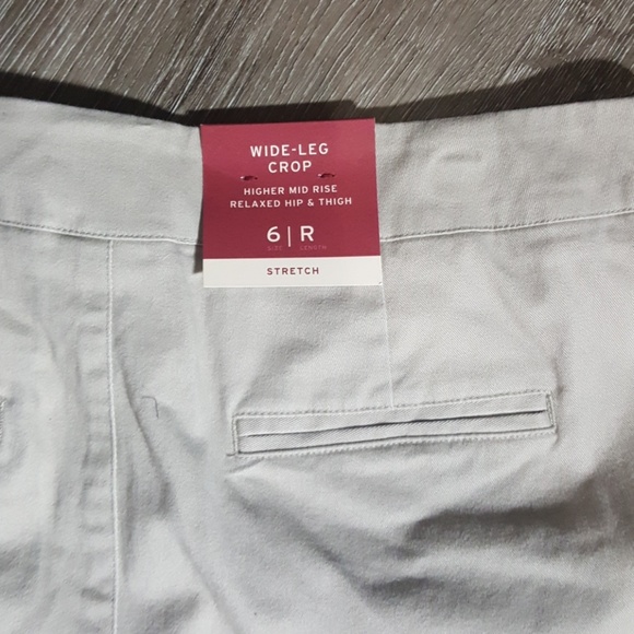 NWT Merona wide leg Crop pants - Picture 6 of 7
